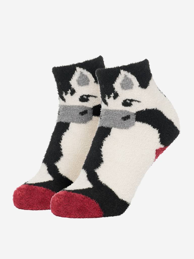 LeMieux Mini Fluffy Character Socks Razzle