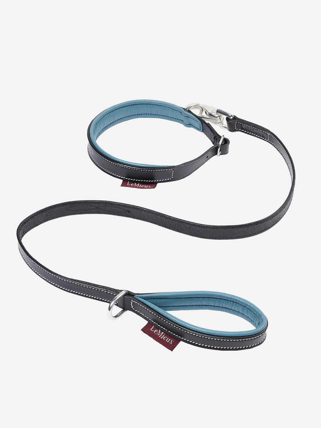 LeMieux Toy Puppy Collar & Lead Ice Blue/Black