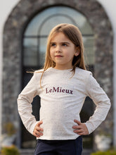 Load image into Gallery viewer, LeMieux Mini Jessie Long Sleeve Top Ecru/Nep
