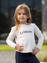 Load image into Gallery viewer, LeMieux Mini Jessie Long Sleeve Top Ecru/Nep
