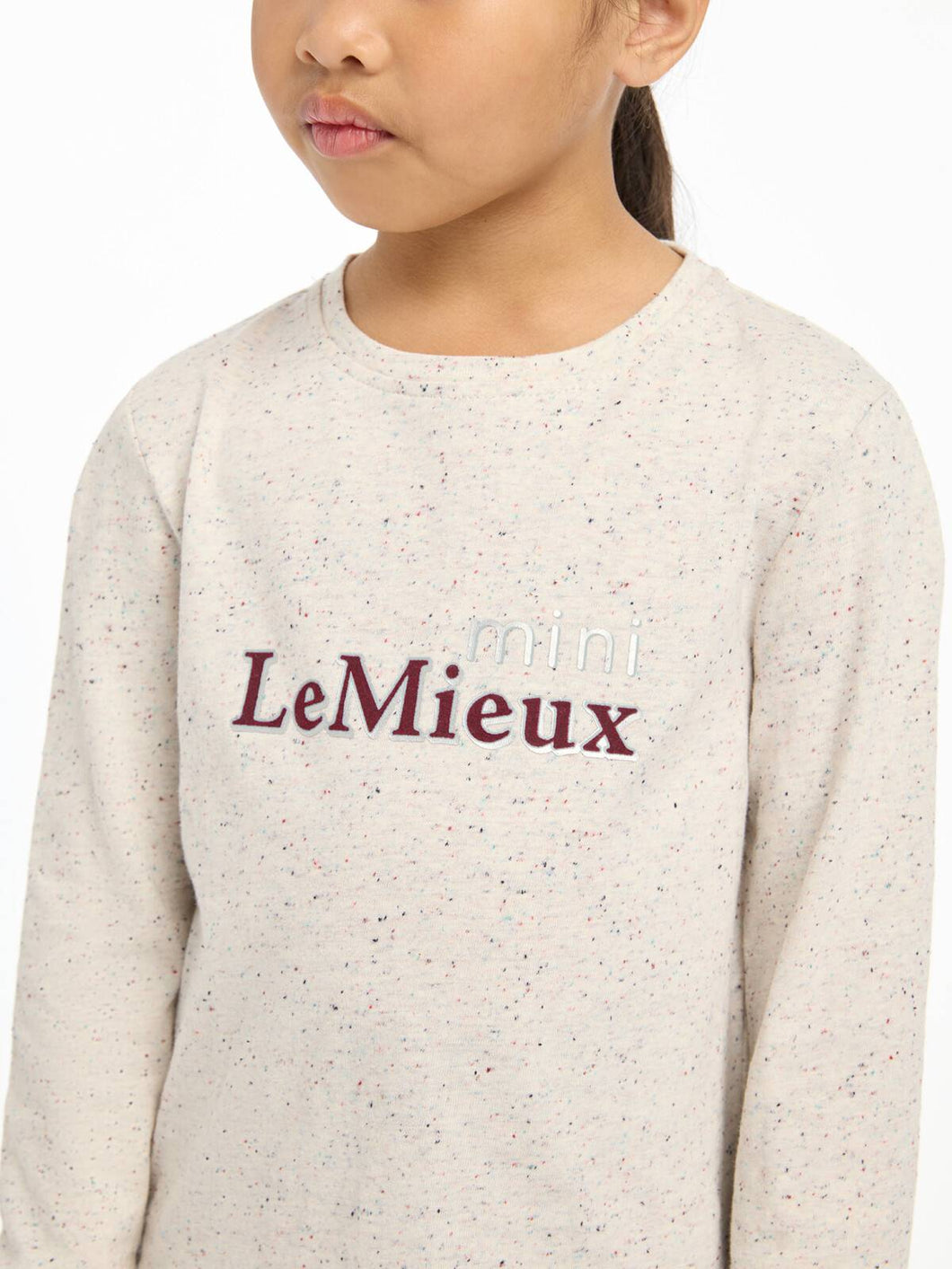 LeMieux Mini Jessie Long Sleeve Top Ecru/Nep