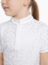 Load image into Gallery viewer, LeMieux Mini Bella Show Shirt White/Horseshoes
