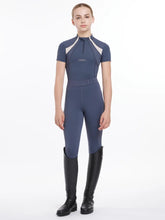 Load image into Gallery viewer, LeMieux Young Rider Short Sleeve Mia Mesh Base Layer Dusk Blue
