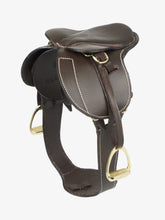 Load image into Gallery viewer, LeMieux Toy Pony Jump Saddle &amp; Stud Girth Brown
