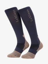 Load image into Gallery viewer, LeMieux Performance Sock Dusk Blue
