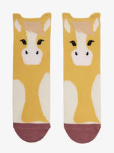 Load image into Gallery viewer, LeMieux Mini Character Socks 2 pack Lemon
