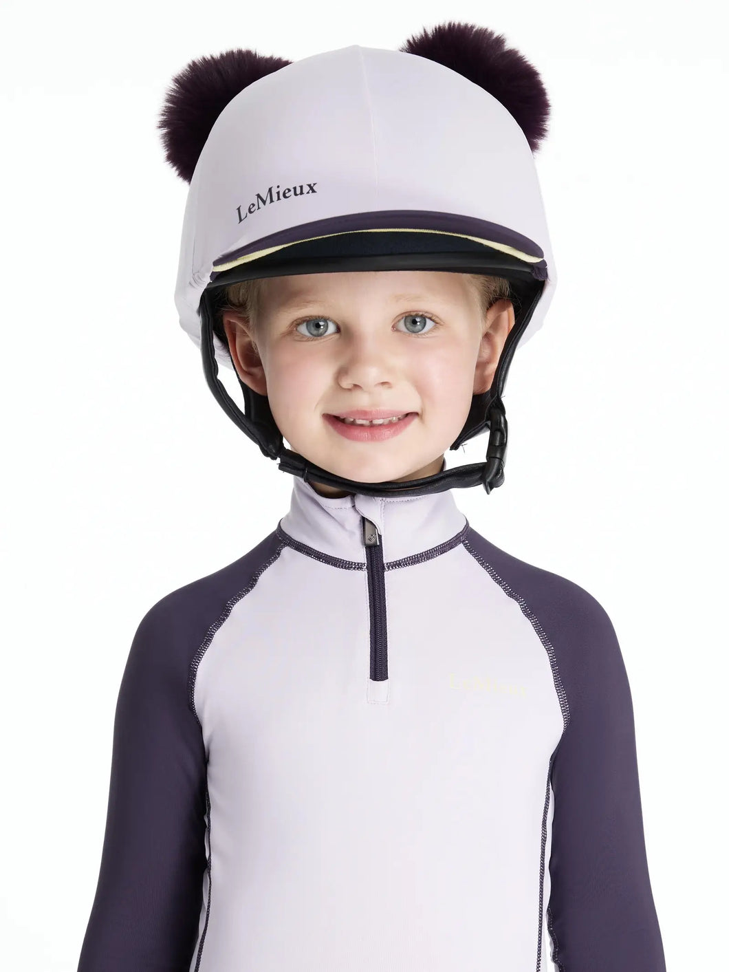 LeMieux Mini Double Pom Hat Silk Lilac