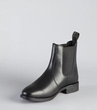 Load image into Gallery viewer, Premier Equine Rossago Junior Synthetic Chelsea Paddock Boot Black
