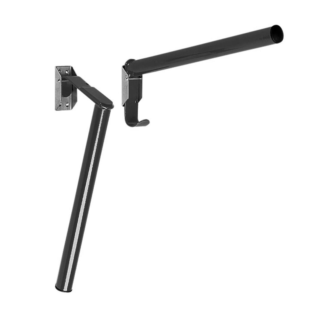 Stubbs Saddle Rack Folding Pole (S18P) Black