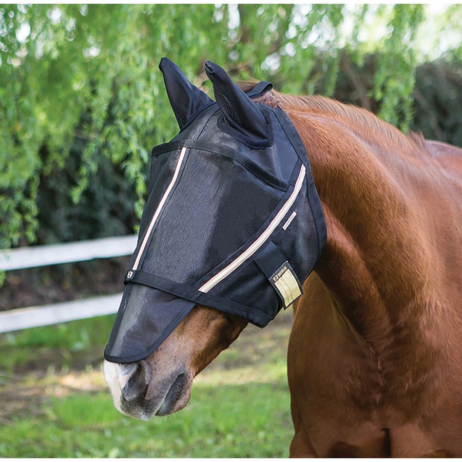 Noble Outfitters Guardsman Fly Mask with Ears Black
