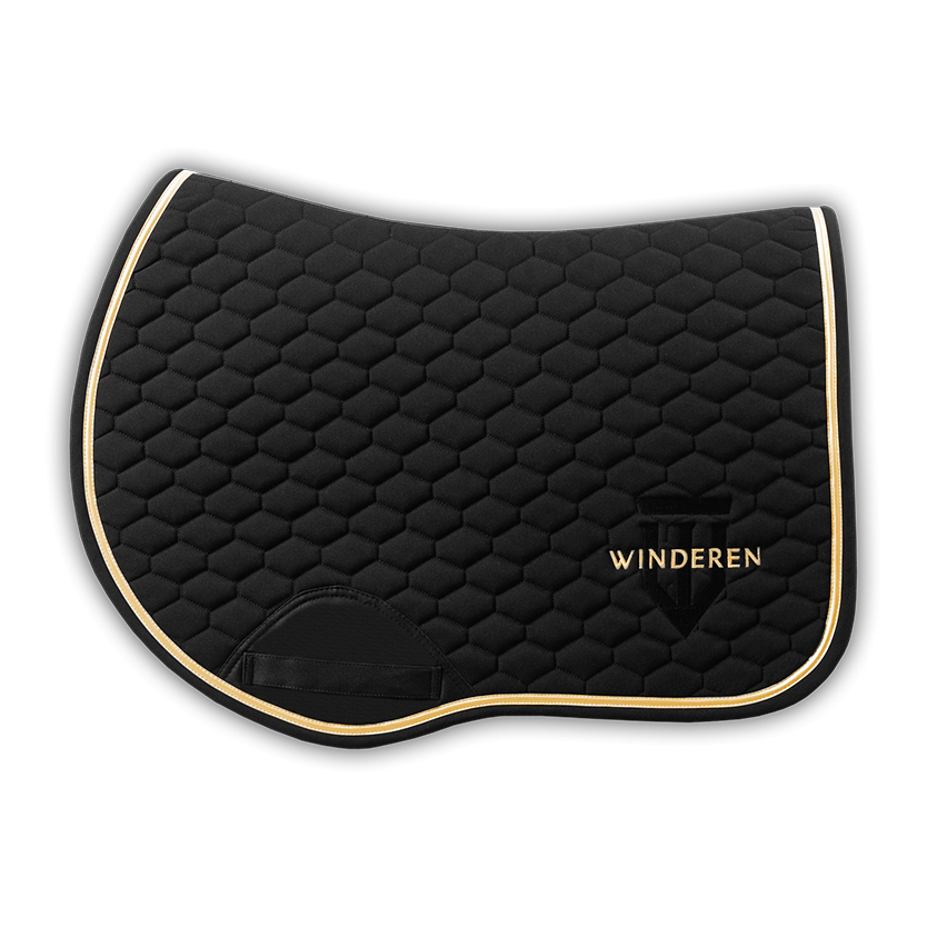 Winderen Saddle Pad Jumping Raven/Gold