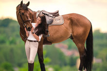 Load image into Gallery viewer, Winderen Saddle Pad Jumping Latte/Chocolate
