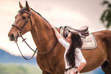 Load image into Gallery viewer, Winderen Saddle Pad Jumping Latte/Chocolate

