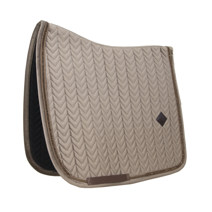 Kentucky Horsewear Saddle Pad Velvet Pearls Dressage