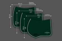 Load image into Gallery viewer, Winderen Saddle Pad Dressage Malachite/Silver
