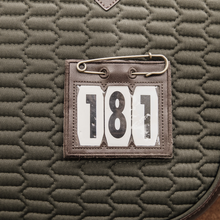 Load image into Gallery viewer, Kentucky Horsewear Saddle Pad Number Holder Brown
