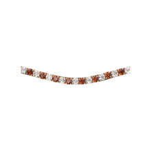 Load image into Gallery viewer, Montar Browband Curved Mighty Brown &amp; White
