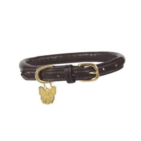 Digby & Fox Rolled Leather Dog Collar