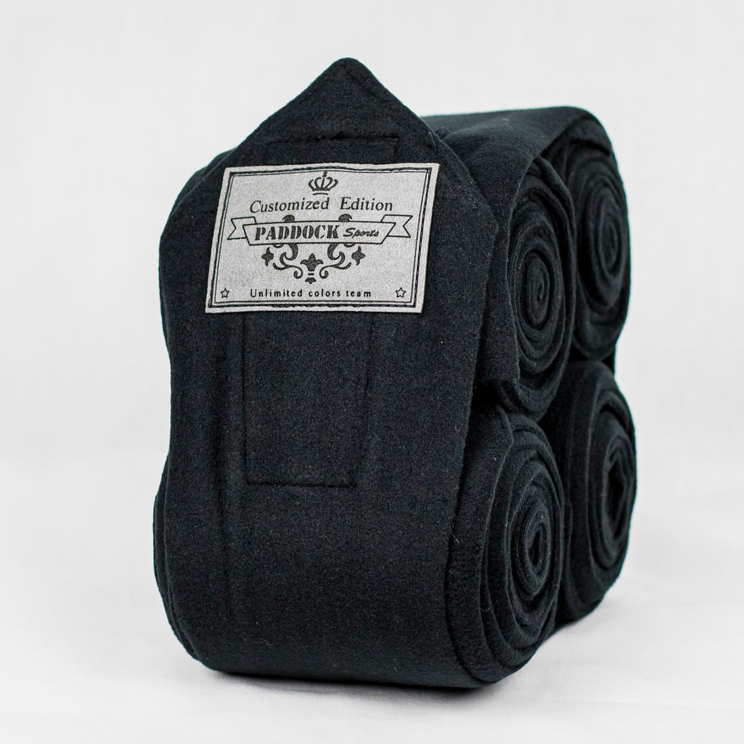 Paddock Sports Limited Edition Fleece Bandages Black
