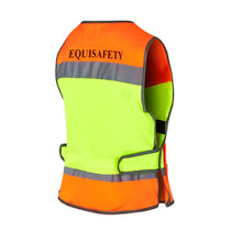Load image into Gallery viewer, Equisafety Multi Colour Hi Vis Waistcoat Yellow/Orange
