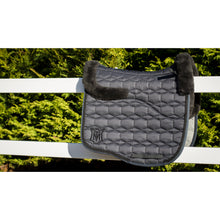 Load image into Gallery viewer, Mattes Eurofit Quilt Sheen Semi Lined Dressage Pad Graphite
