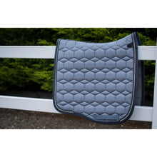 Load image into Gallery viewer, Mattes AW21 Quilt Sheen Eurofit Crystal Dressage Pad Grey

