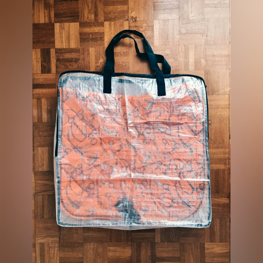 Transparent Saddle Pad & Rug Storage Bag