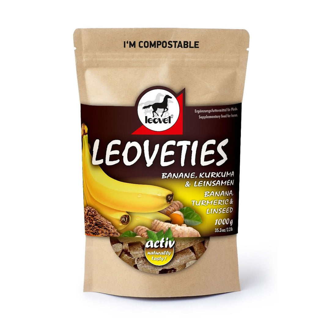 Leoveties Banana, Turmeric & Linseed 1kg