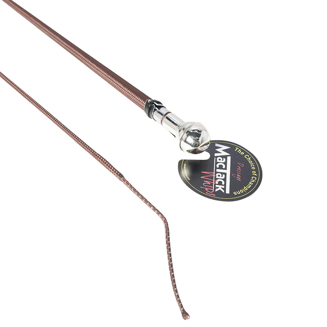 MacTack Dressage Whip Brown with Silver Ball Cap 39