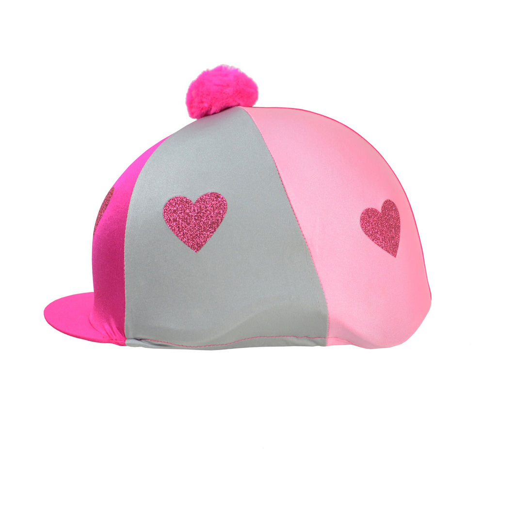 Love Heart Glitter Hat Cover by Little Rider