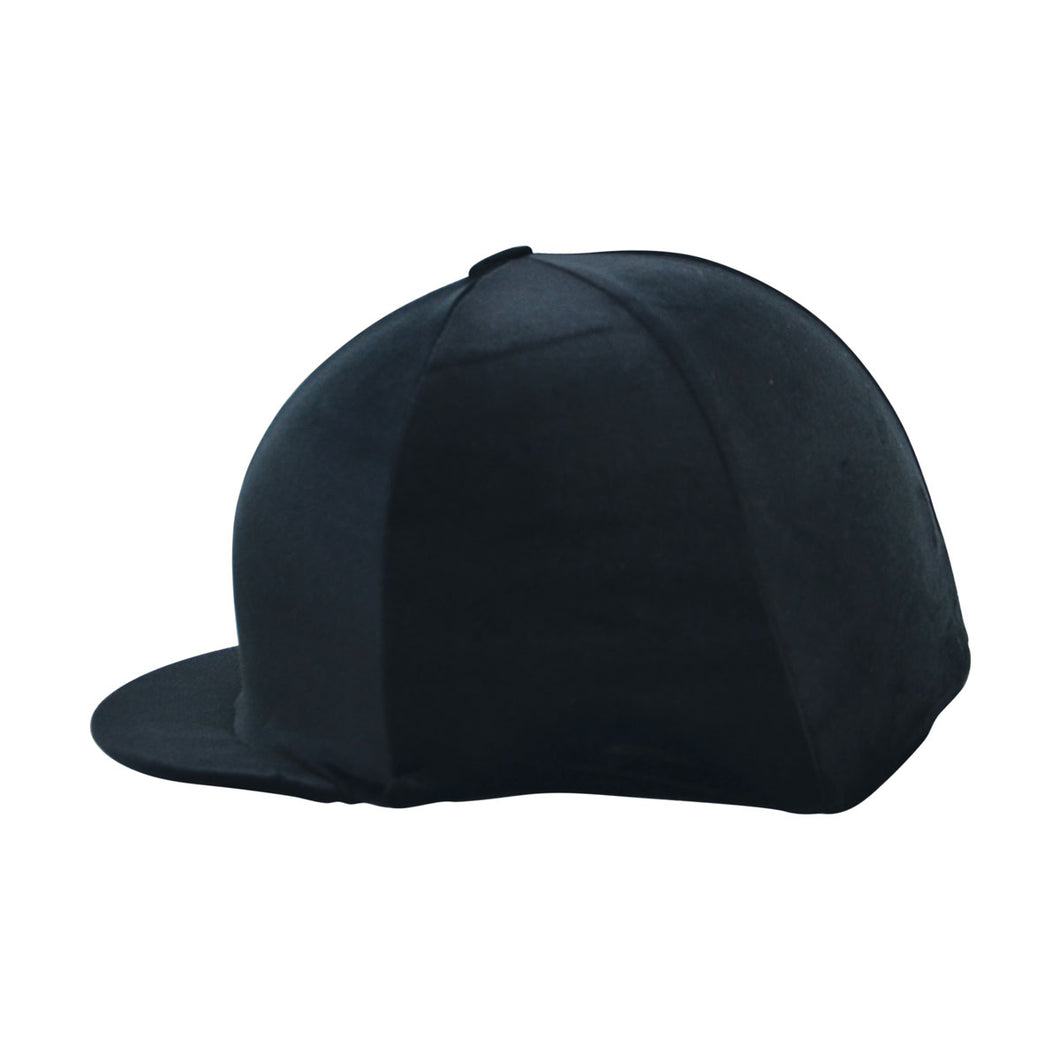 Hy Equestrian Velour Soft Velvet Hat Cover Black