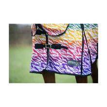 Load image into Gallery viewer, StormX Original Zebra Rainbow Print Fly Rug
