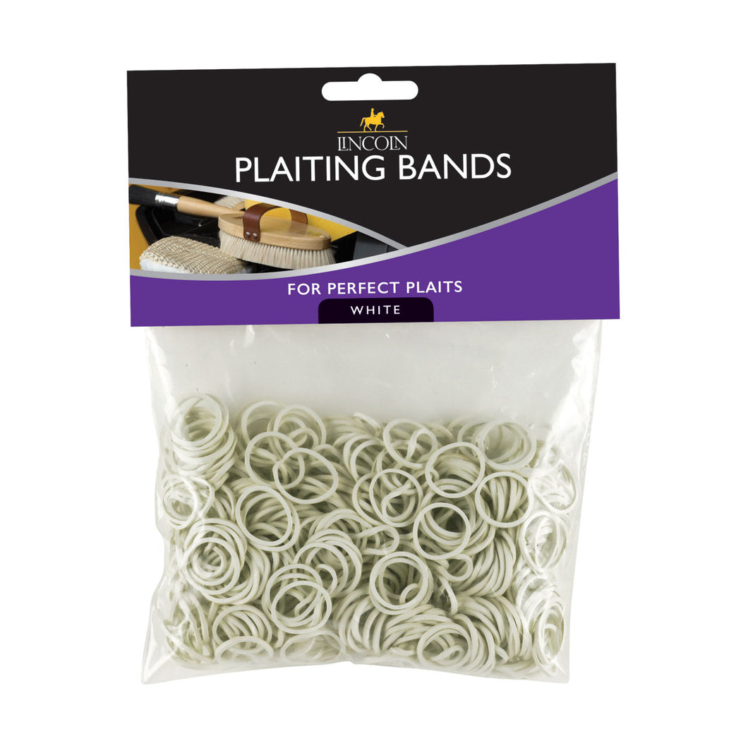 Lincoln Plaiting Bands White