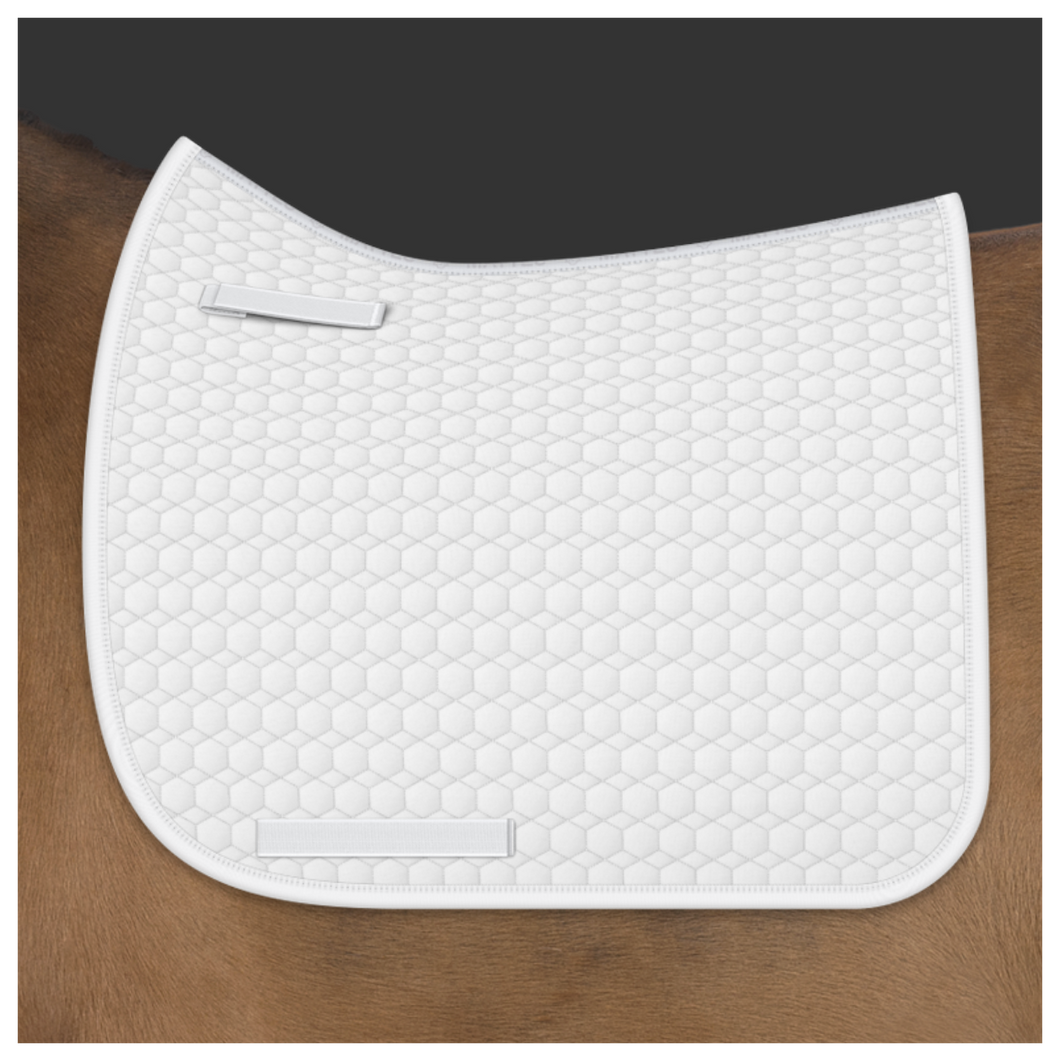 Mattes Quilt Square Dressage Saddle Pad White