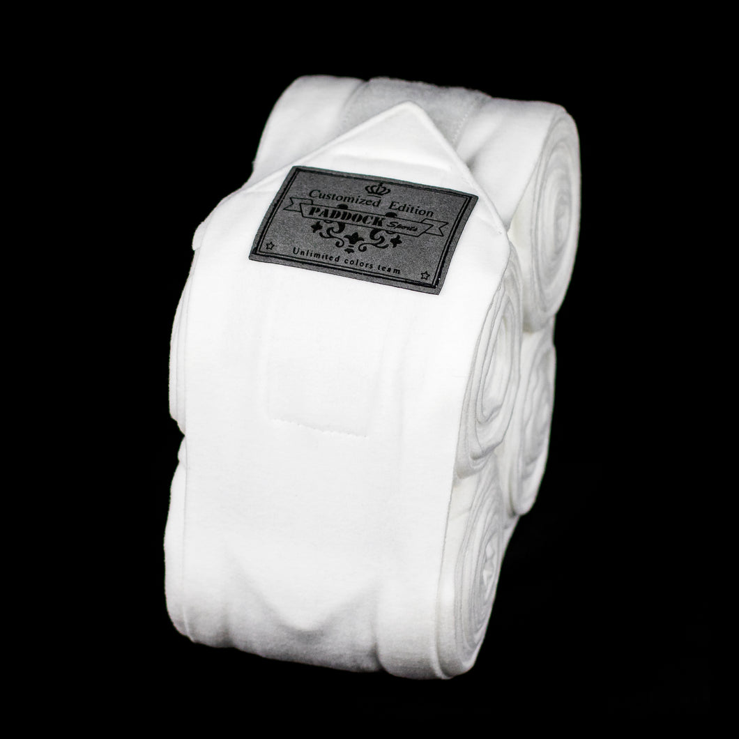 Paddock Sports Limited Edition Fleece Bandages White