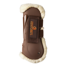Load image into Gallery viewer, Kentucky Horsewear Sheepskin Air Tendon Boots Brown
