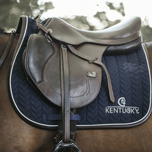 Load image into Gallery viewer, Kentucky Horsewear Saddle Pad Leather Fishbone Jumping
