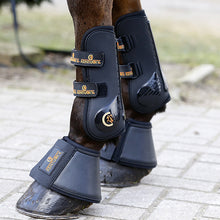 Load image into Gallery viewer, Kentucky Horsewear Leather Overreach Boots Black
