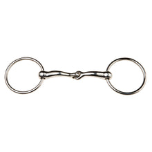 Load image into Gallery viewer, Korsteel JP Curve Loose Ring Single Joint Snaffle 4.5&quot;
