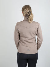 Load image into Gallery viewer, Uhip Wool Blend Full Zip Midlayer Simple Taupe Sand
