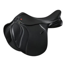 Load image into Gallery viewer, Thorowgood T8 Pony Jump Saddle 16.5&quot; W Black
