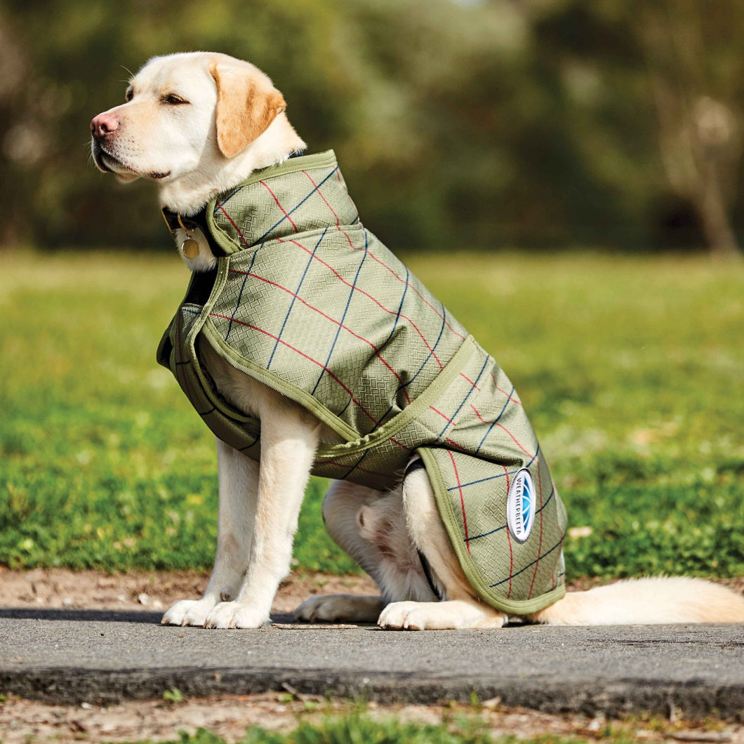 WeatherBeeta Parka 1200D Deluxe Dog Coat Olive Tweed